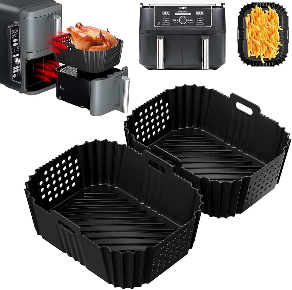 Moule silicone air fryer double, accessoires cuisine, 9.5L, SL400EU