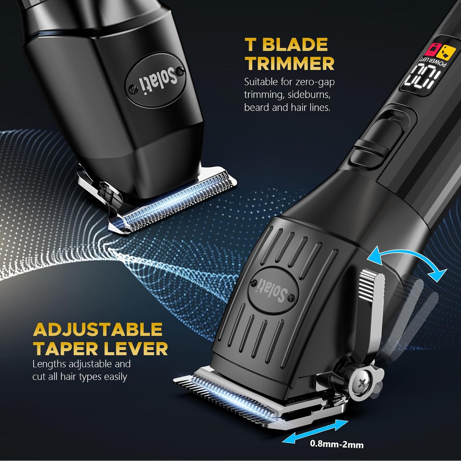 Tondeuse cheveux homme - coupe précise - kit pro, barbe et contour