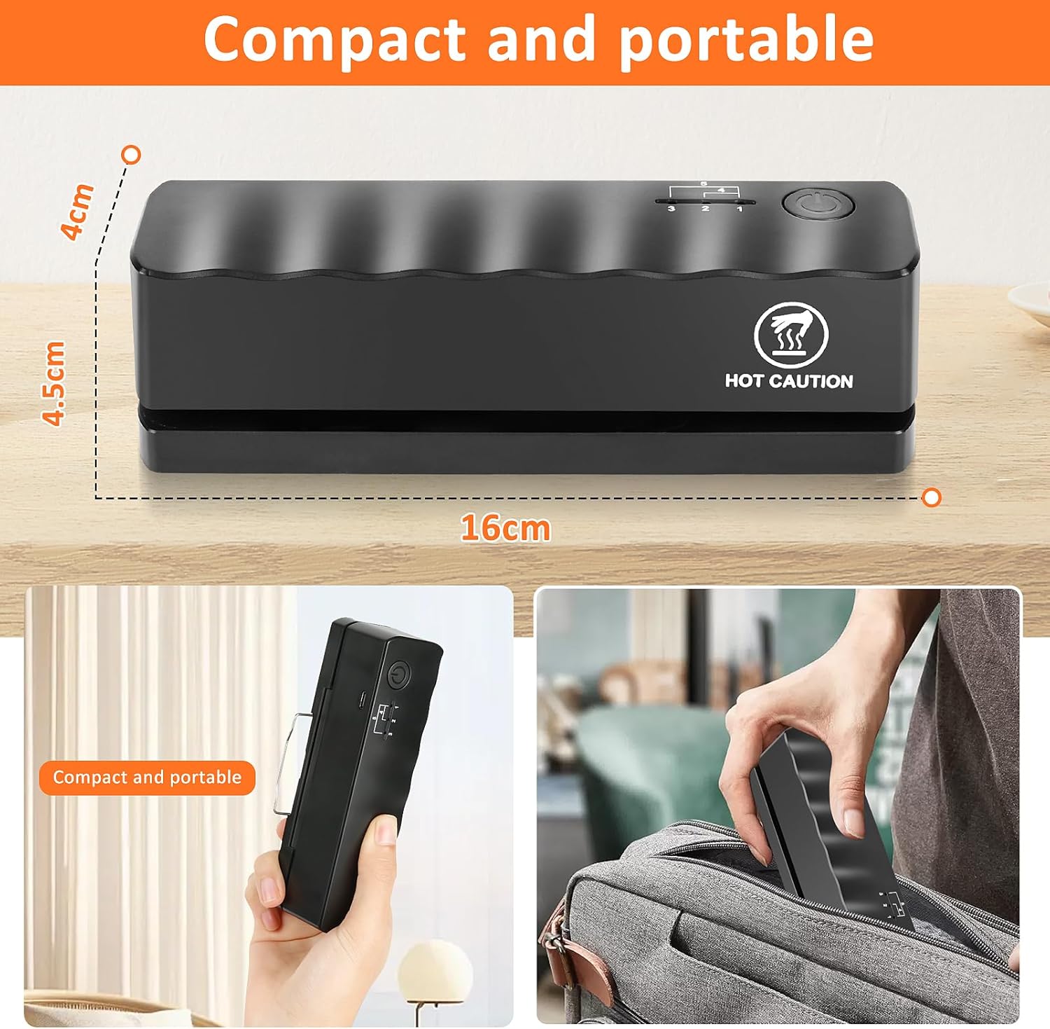 Comius - Sharp Scelleuse Thermique - compacte - 5 niveaux chaleur, rechargeable