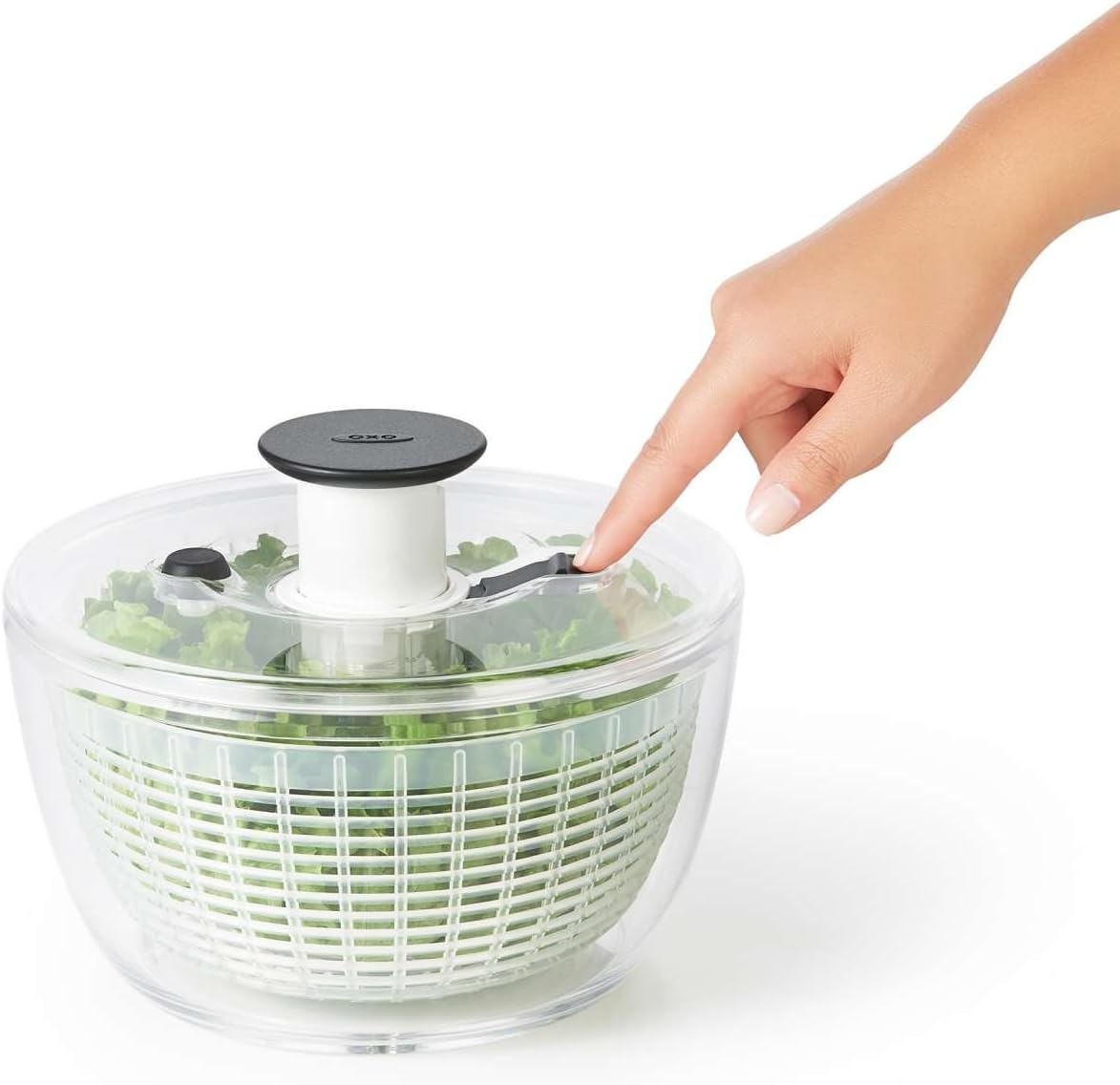 OXO - Essoreuse à salade Good Grips GM, grande capacité, transparente, 1351680