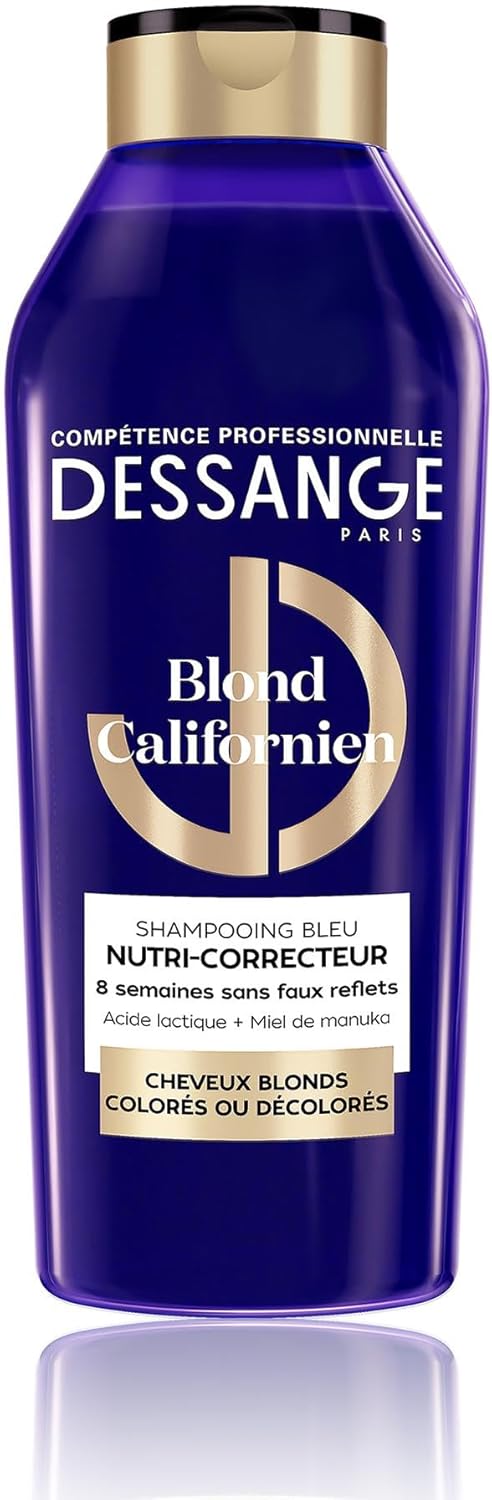 DESSANGE - Shampoing Blond Californien - 280ml - nourrit, neutralise les reflets jaunes