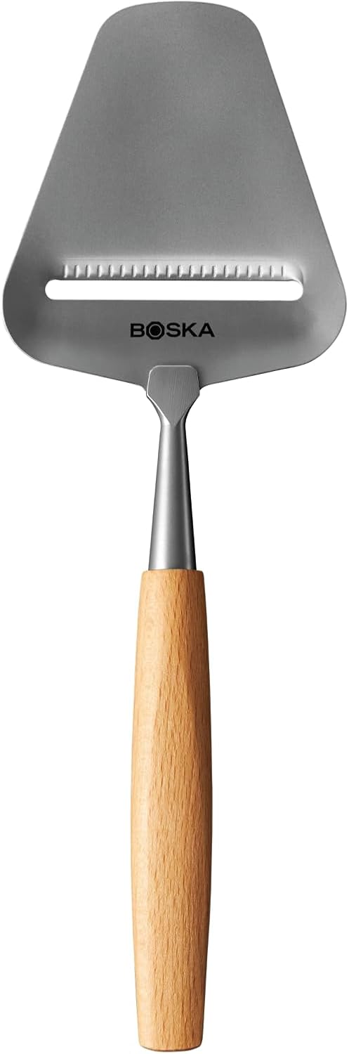 Boska - Amigo série - dimensions non précisées - acier inox, poignée bois, antiadhésif BSF