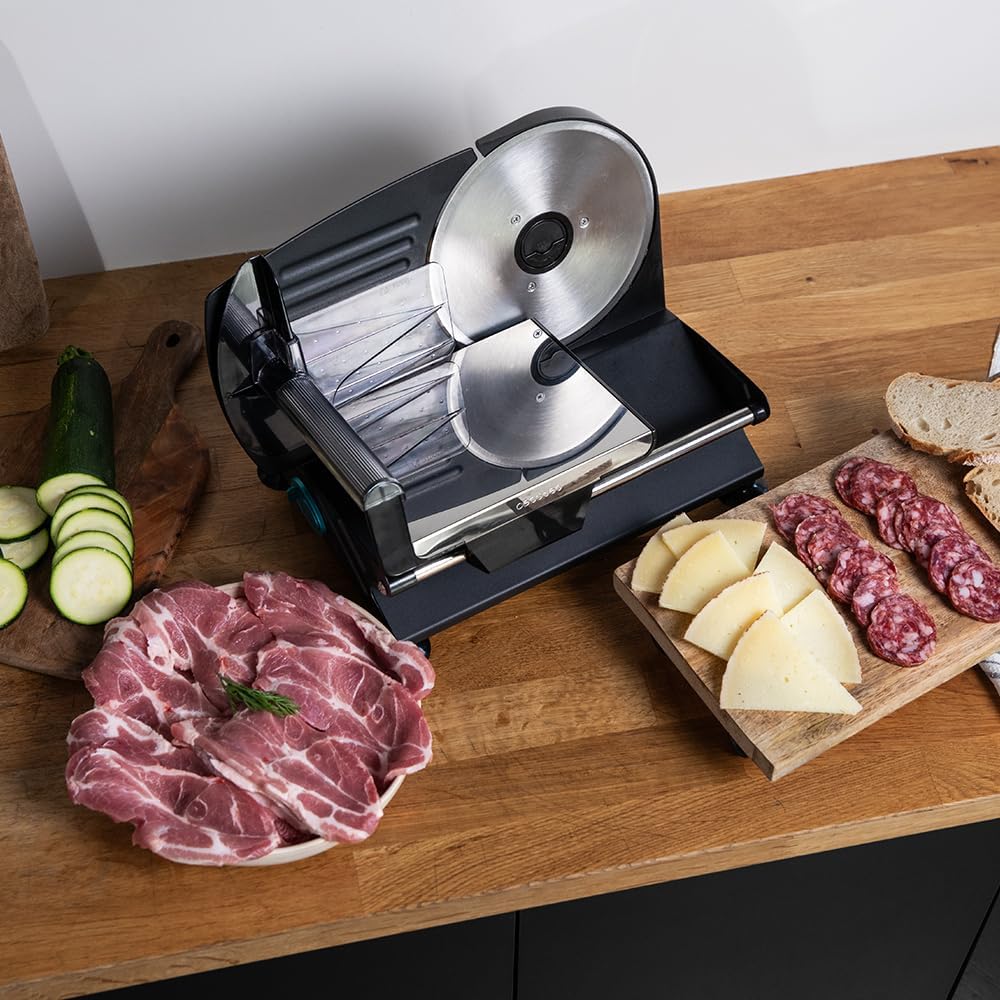 Cecotec - Rock'nCut Shuriken Steel - 200W, lame 190mm, inox, réglage épaisseur