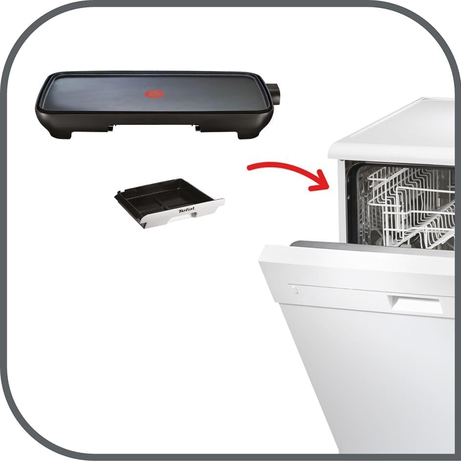 Tefal - Plancha Malaga XL 2000W, grande surface, Thermo-Spot, CB501812