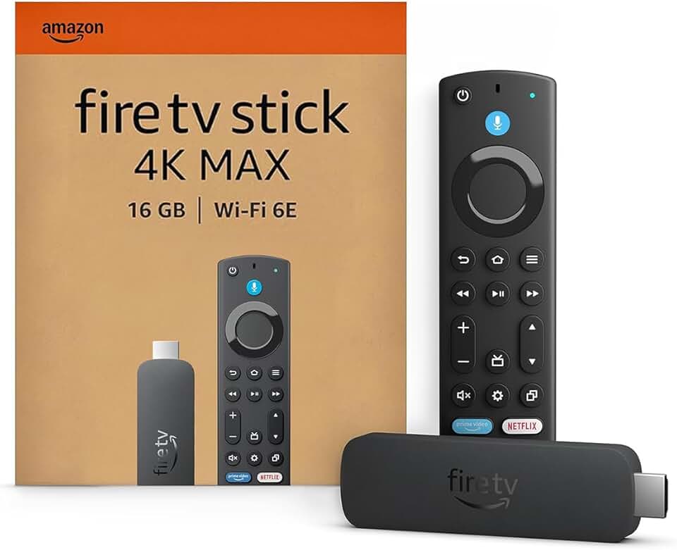 maxideelz - Fire TV Stick 4K Max - Streaming 4K, Wi-Fi 6E, Écran dynamique