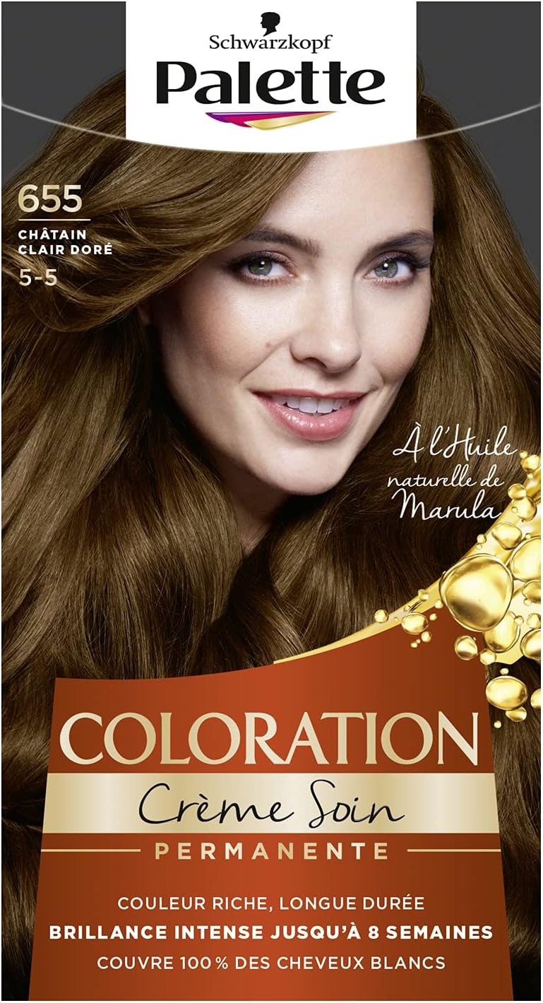 Schwarzkopf - Palette coloration permanente - soin couvrant, tenue 8 sem. - 655