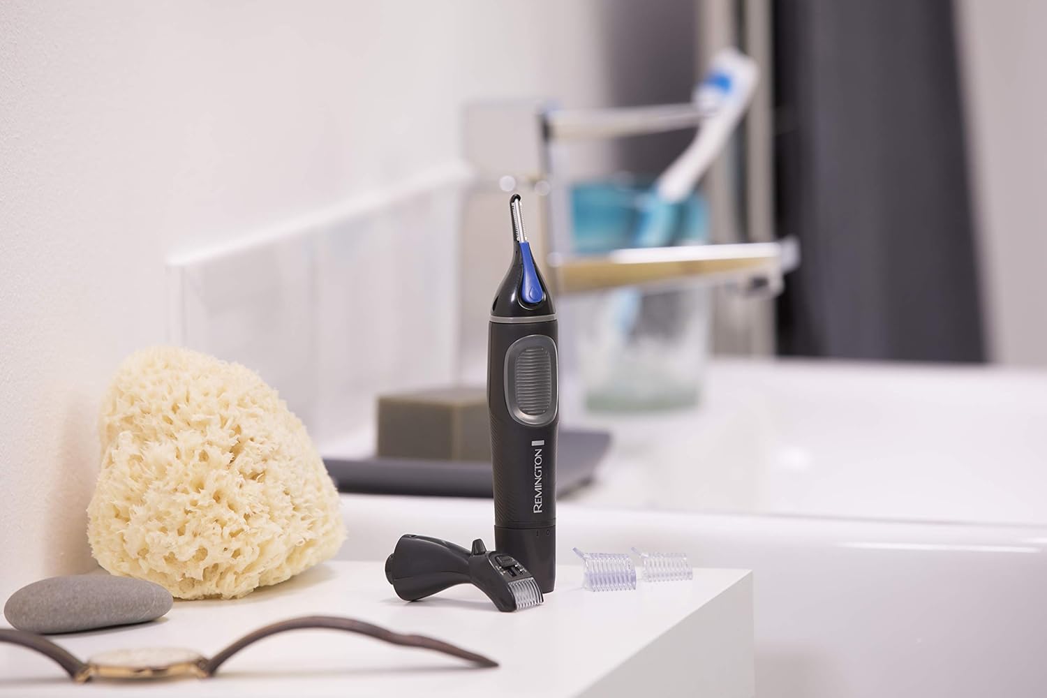 Remington - Tondeuse nez Nano Series - lithium, antimicrobien, multifonction, NE3870