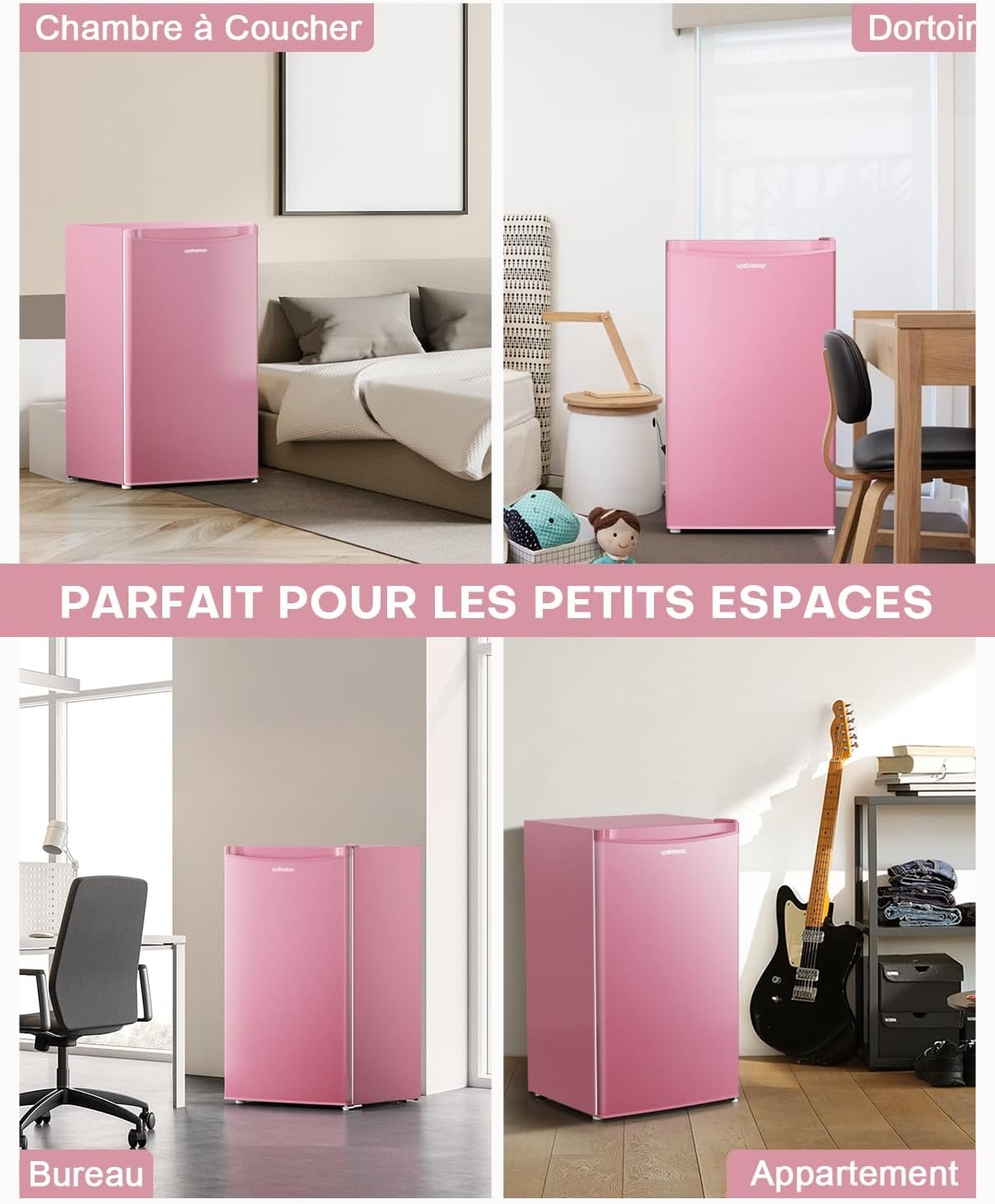 Upstreman - BR321 - 91L - frigo avec congélateur, thermostat réglable