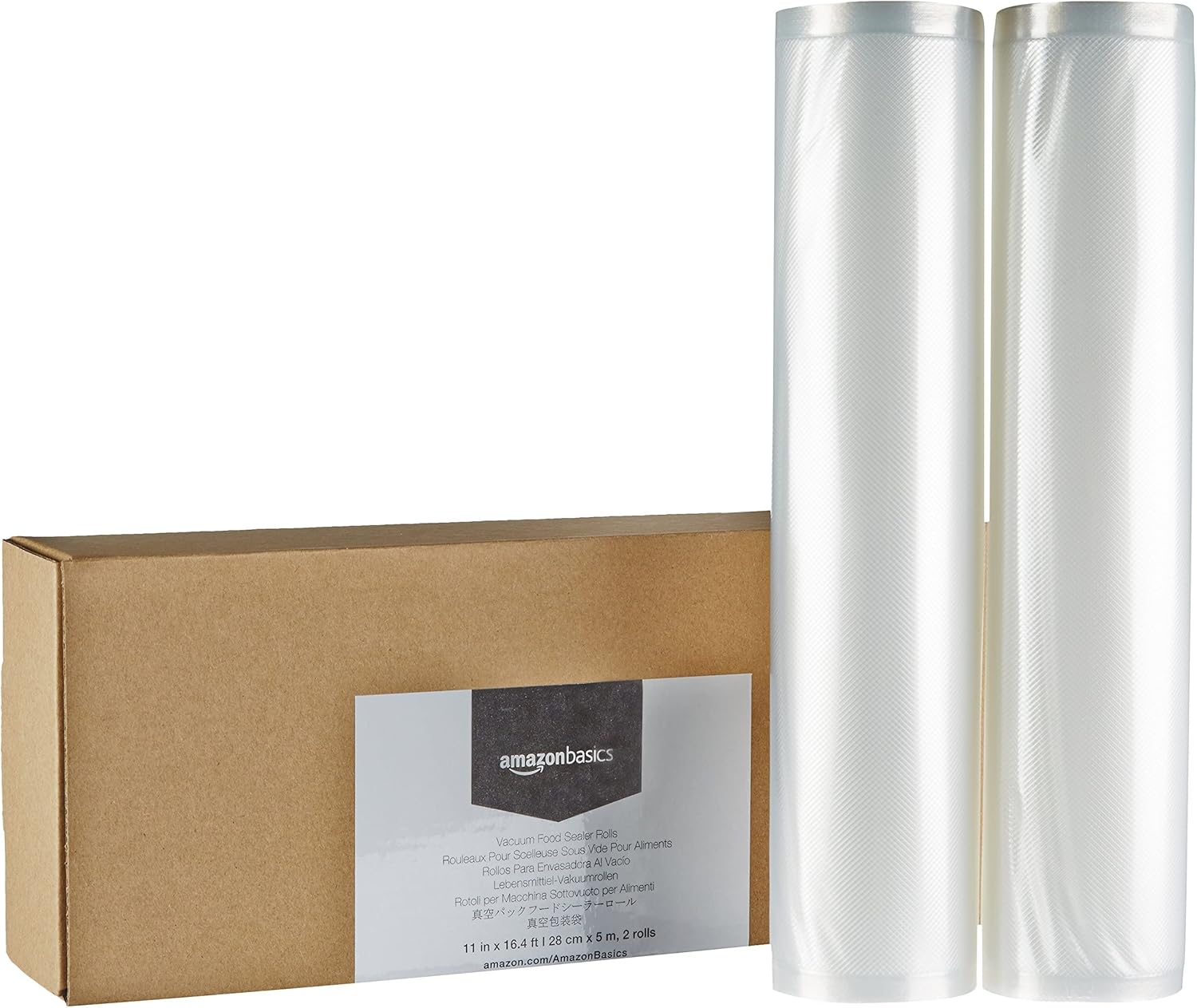 Amazon Basics - rouleaux réutilisables - 28x500cm - lot de 2, compatibles sous vide