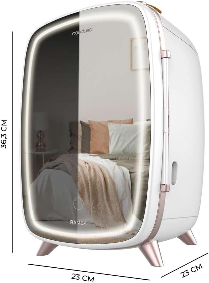Cecotec - Mini-réfrigérateur pour cosmétiques - compact - 4L, refroidissement rapide