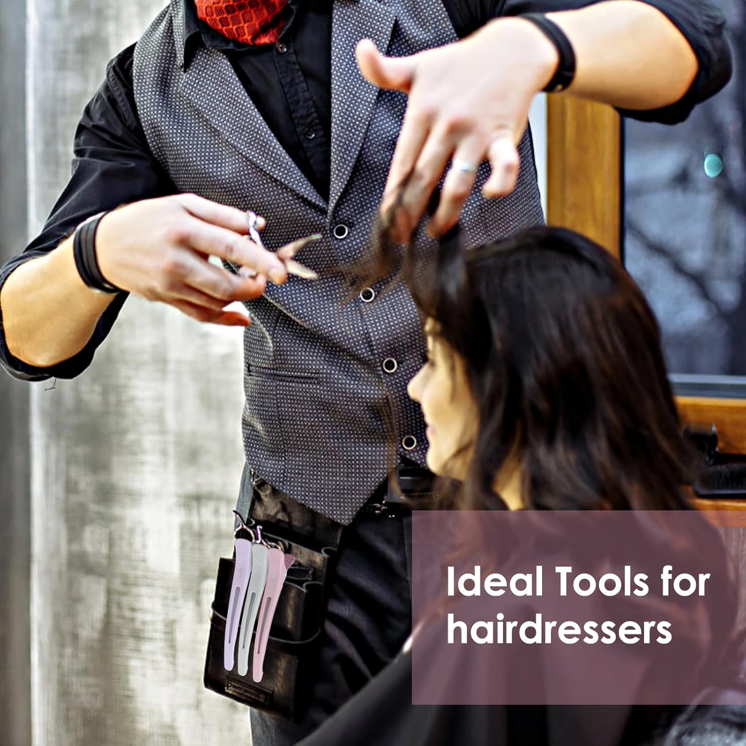 AIMIKE - pince cheveux Morandi - lot de 12 - antidérapantes, sans trace