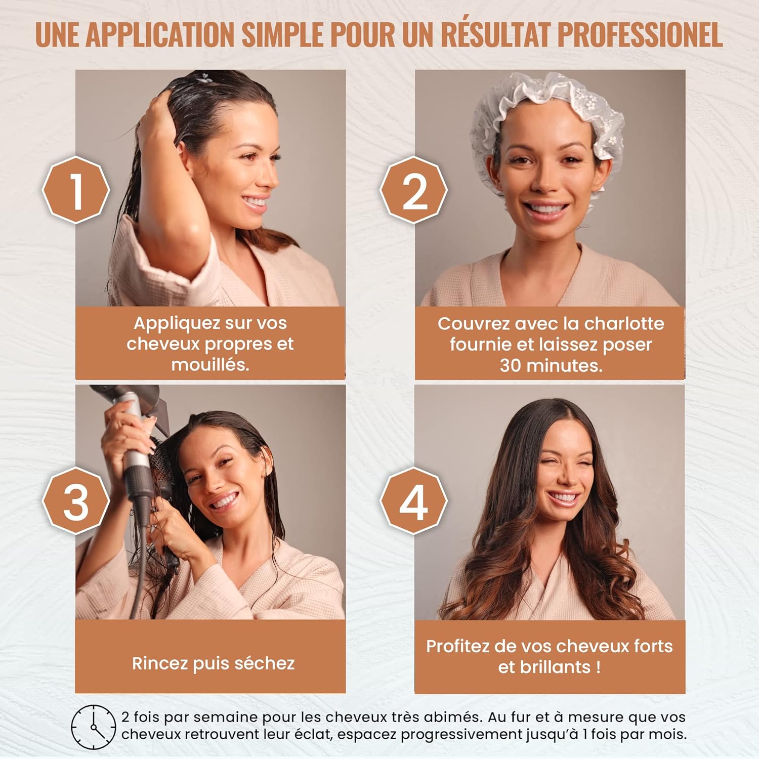 BOTOXPRO - capillaire professionnel 1000ml - masque kératine hydratant lissant