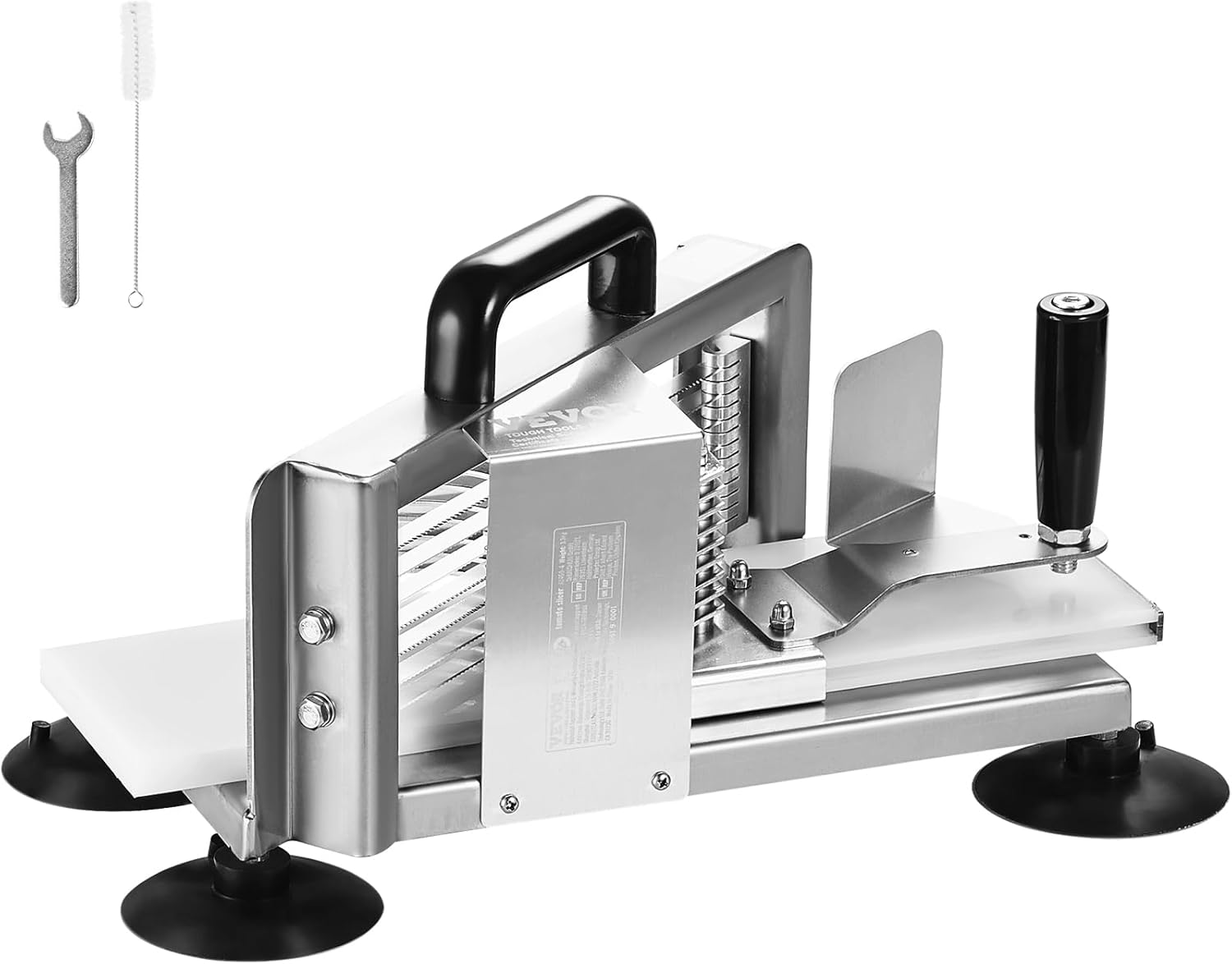 VEVOR - Coupe-tomates - 4,8 mm - Acier inoxydable, pieds antidérapants