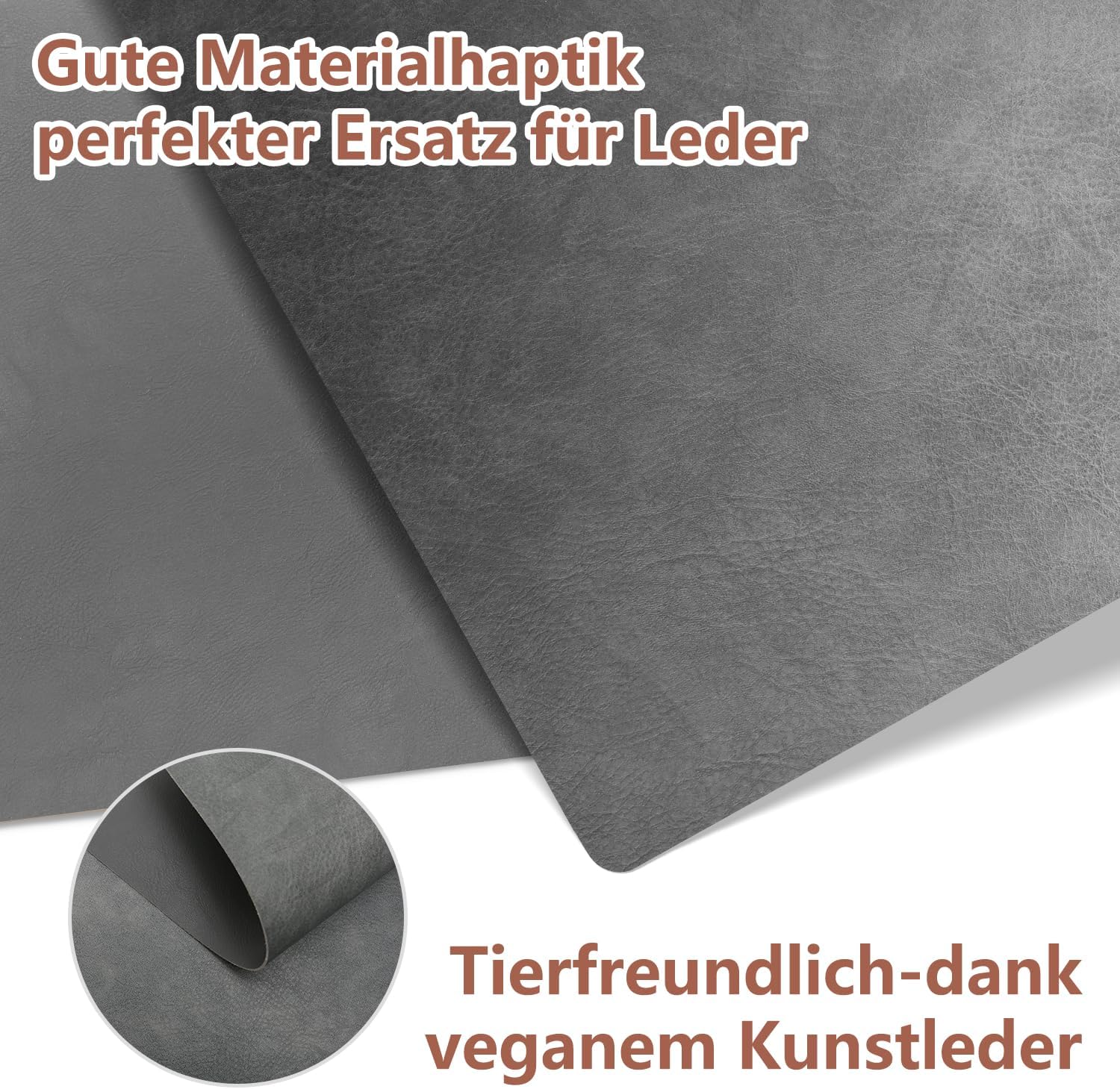 Set de table lavable double face 43x30cm, antidérapant, lot de 6