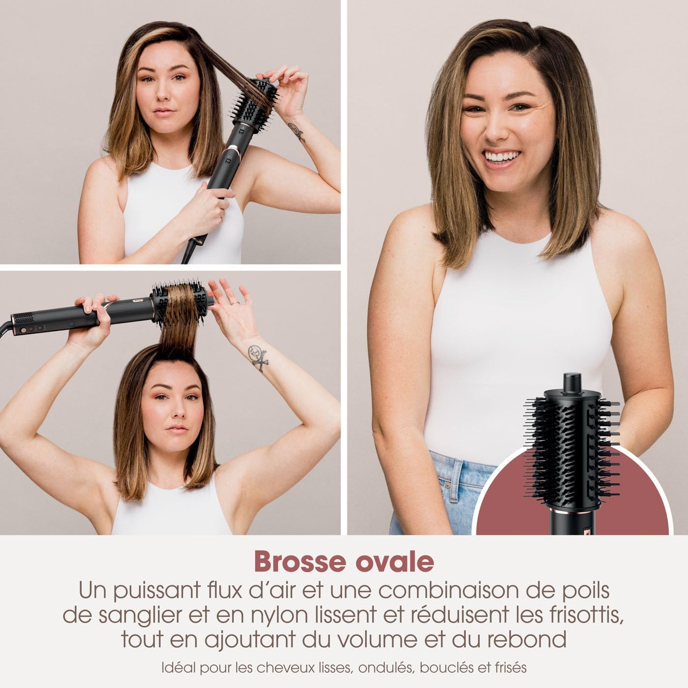 Shark - FlexStyle Air Styler - boucleurs auto-wrap, sèche-cheveux, pour tous types de cheveux