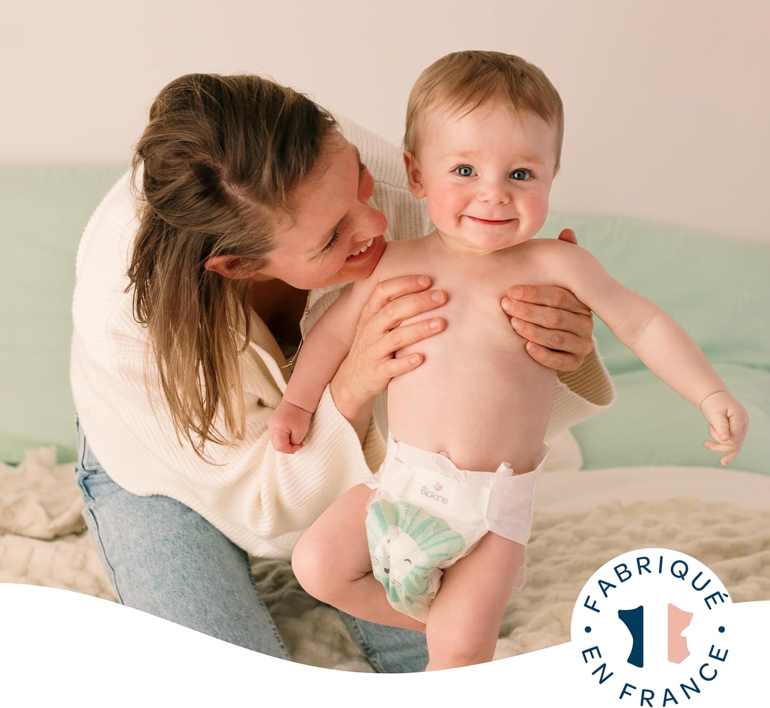 Biolane - couches bébé taille 4 - ultra-absorbant, 12h protection, pack 144