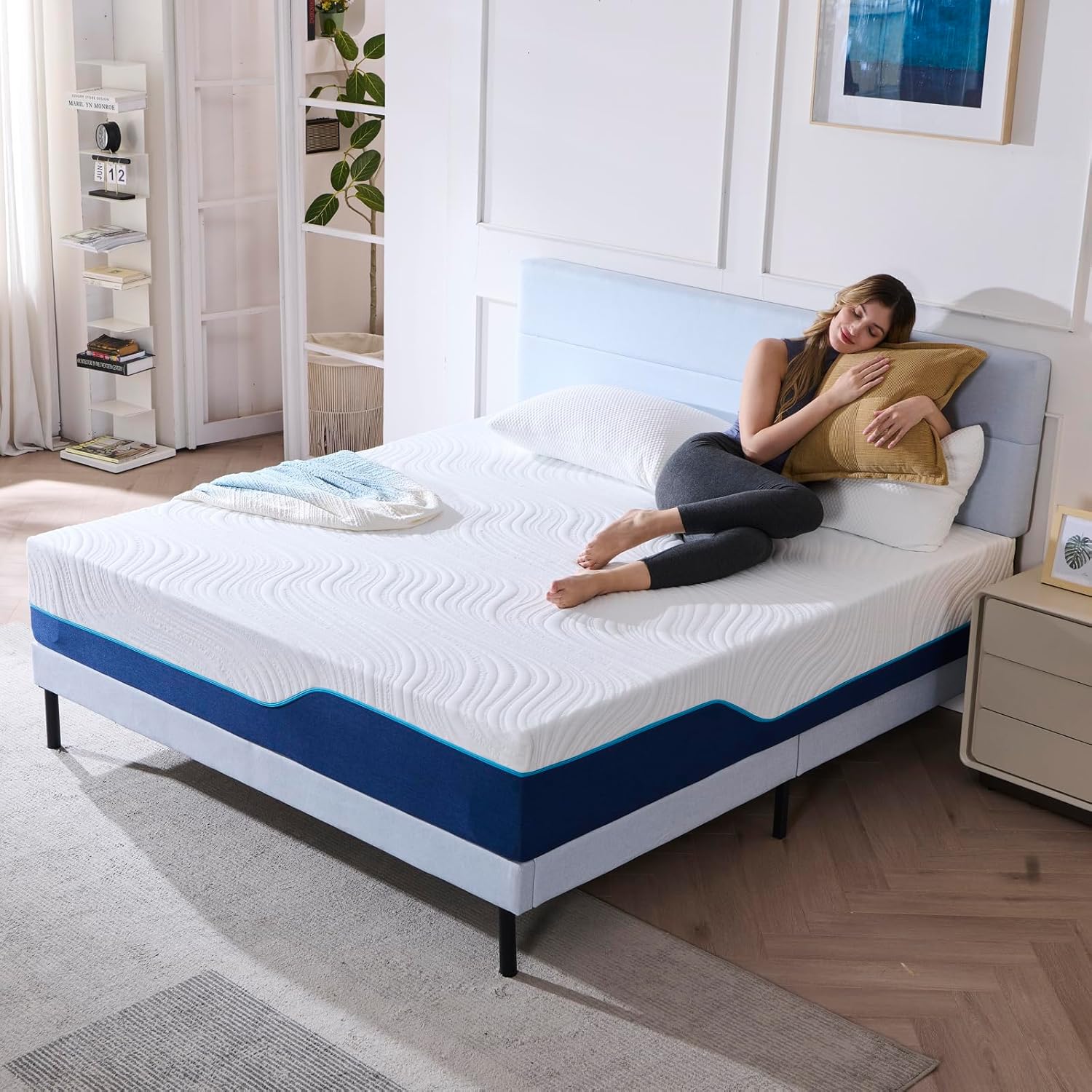 Matelas - orthopédique réversible 140x190cm, 7 zones, mémoire de forme
