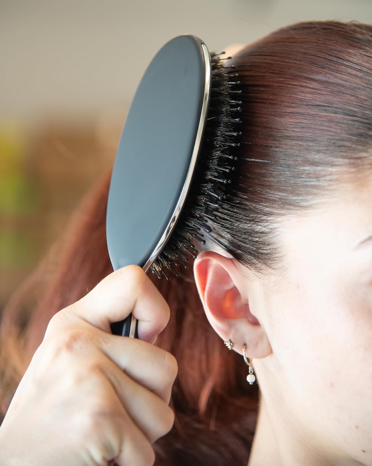 FRAMAR - Brosse poils de sanglier - souple, naturelle, volume, brillance