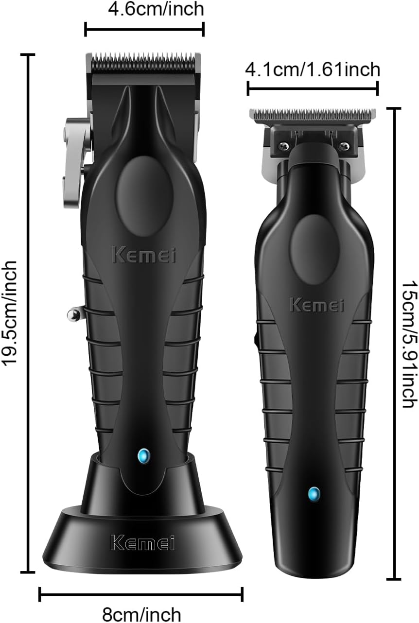 Kemei - tondeuse homme série professionnelle - sans fil, barbe, coupe précise - KM-2296, KM-2299