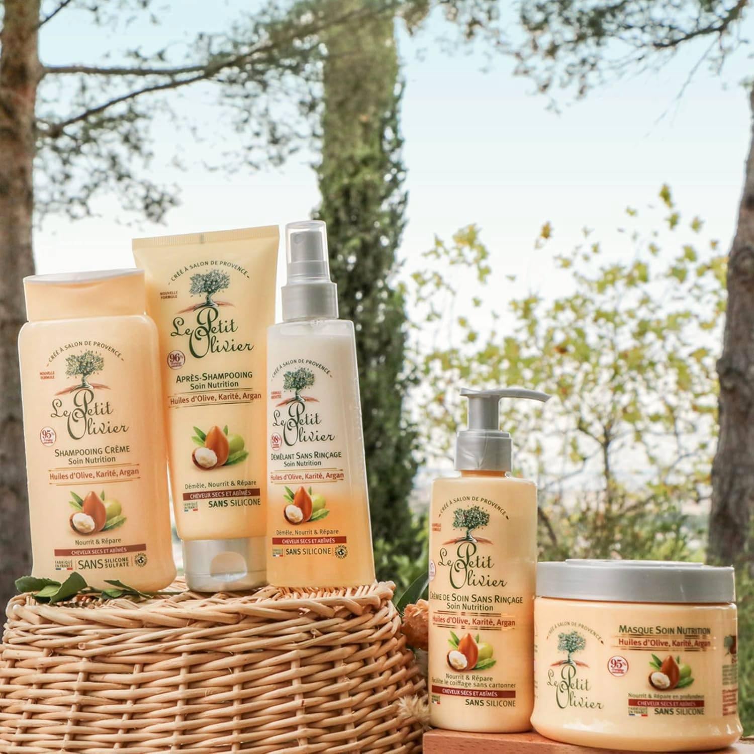 Le Petit Olivier - Spray démêlant nutrition 150ml - huiles naturelles, sans silicone, cheveux secs