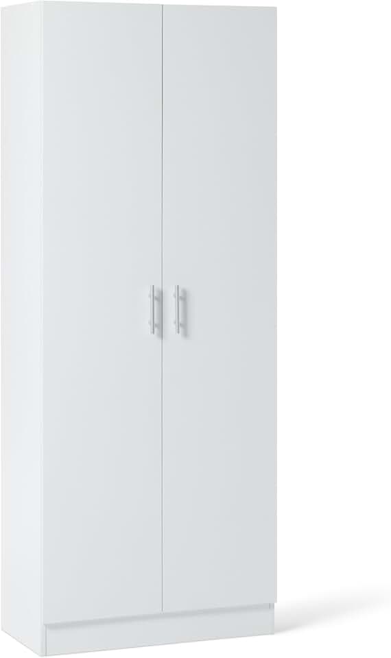 maxideelz Basics - armoire de rangement cuisine - 60x31,5x152,5 cm - 2 portes, étagères ajustables