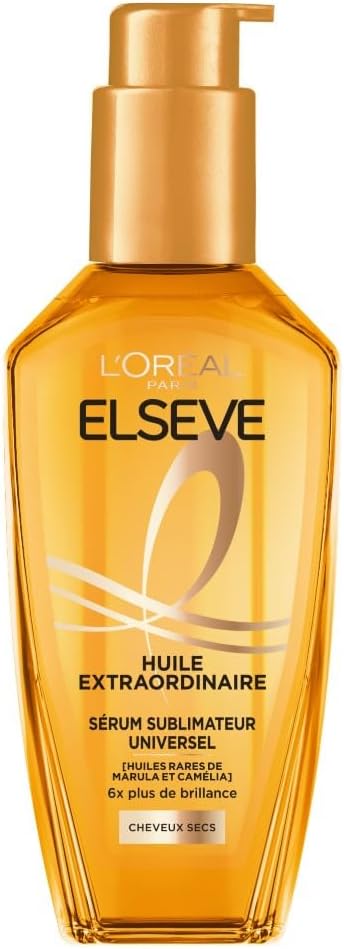 L'Oréal Paris - Elseve Huile Extraordinaire - 100ml - huiles marula & camélia, nourrissant, sans rinçage