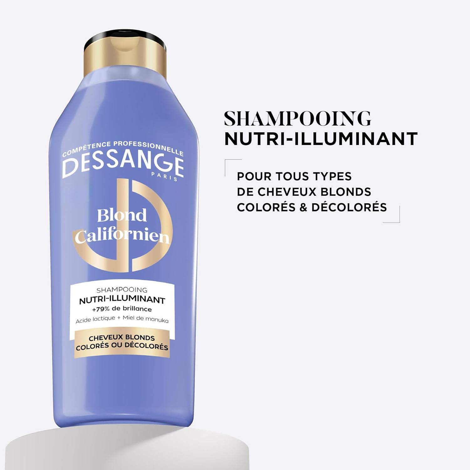 DESSANGE - Routine Nutri-Correctrice Cheveux Blonds - 280ml/140ml - Nutrition & Éclat