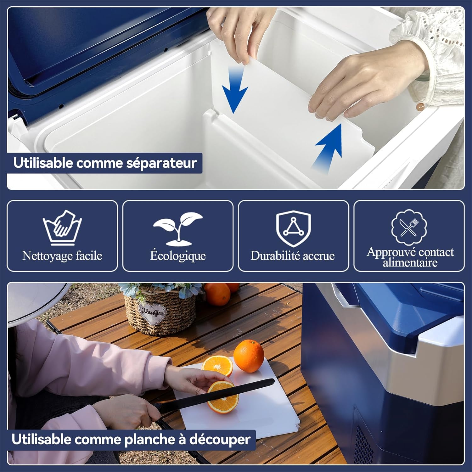 BINGI - glacière électrique 30L - silen. ≤45dB, -18°C à +15°C