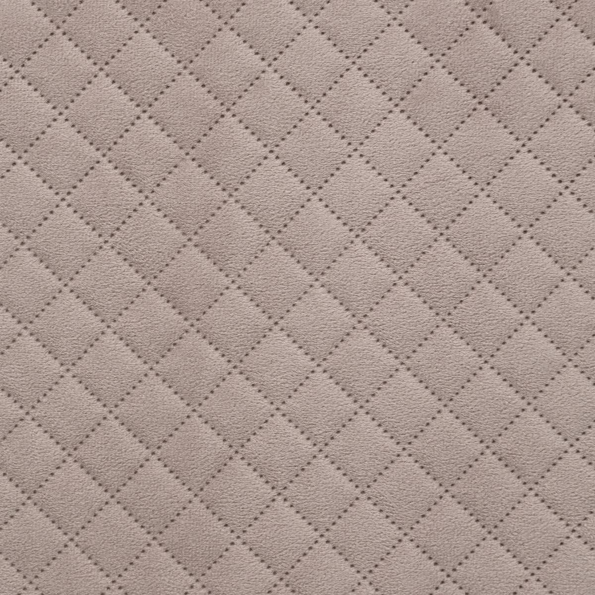 Five - pouf coffre velours beige lin 31x31 cm - assise et rangement