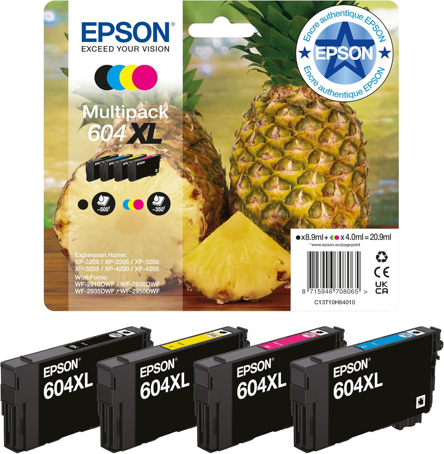 Epson - Cartouches 604XL multipack 4 couleurs - haute capacité