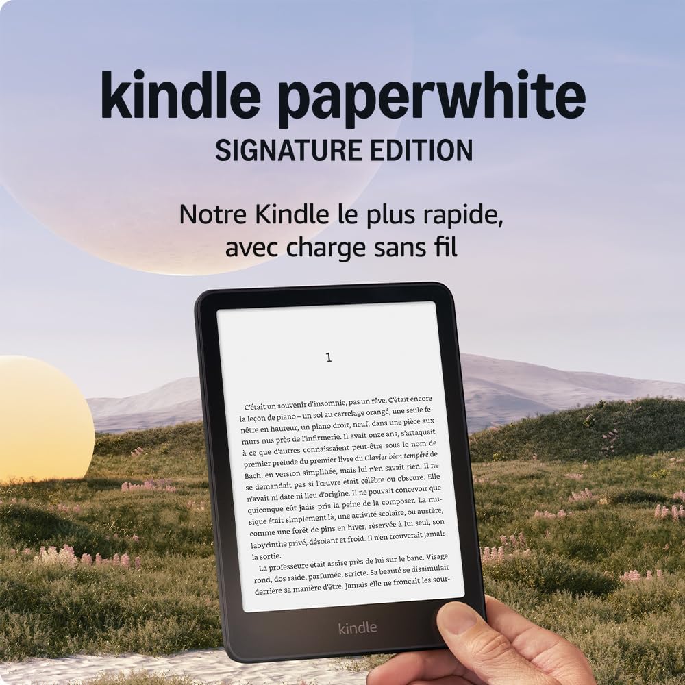 maxideelz - Kindle Paperwhite Signature Edition - 6,8'' - 32 Go, éclairage auto, charge sans fil