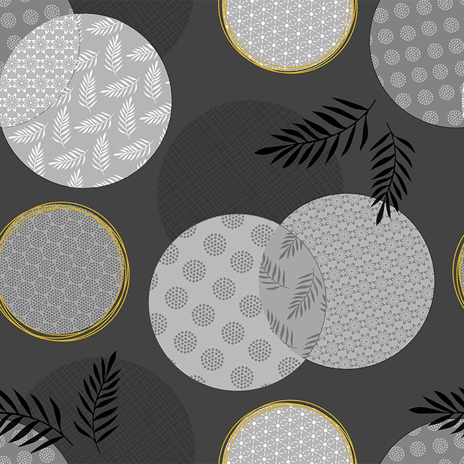 Nappe en toile cirée - rectangulaire 180x140 cm - anti-taches, imperméable, entretien facile - noir