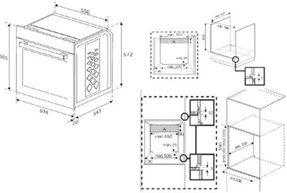 Beko - Four multifonction Inox, 60cm, chaleur tournante - BBIE12100XD