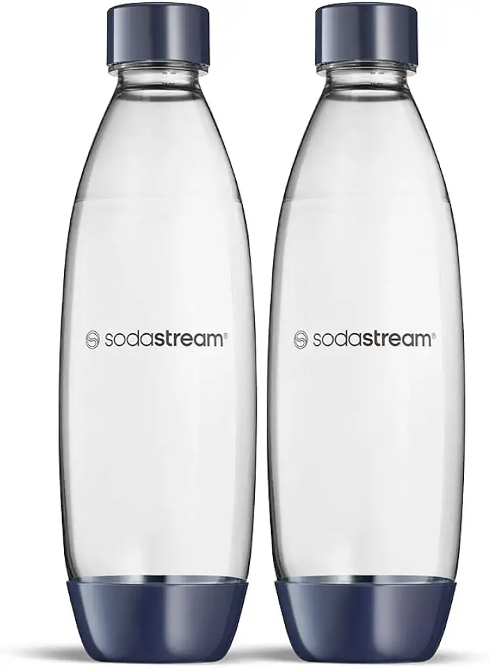 Sodastream - Lot 2 bouteilles lavables - bleu foncé - compatible DUO, TERRA, ART, lave-vaisselle