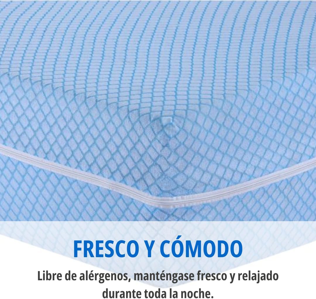 Degrees Home - Teide - 160 cm - housse matelas zippée, anti-acariens, respirante