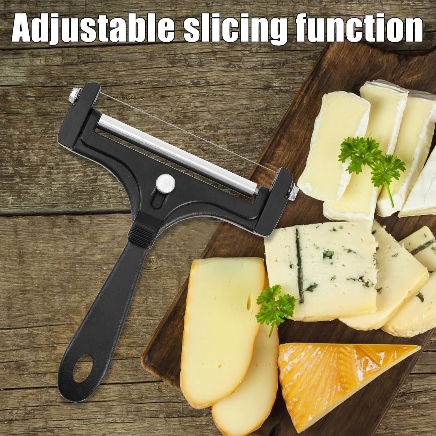 Gosknor - kit coupe-fromage inox réglable, 8 fils, portable