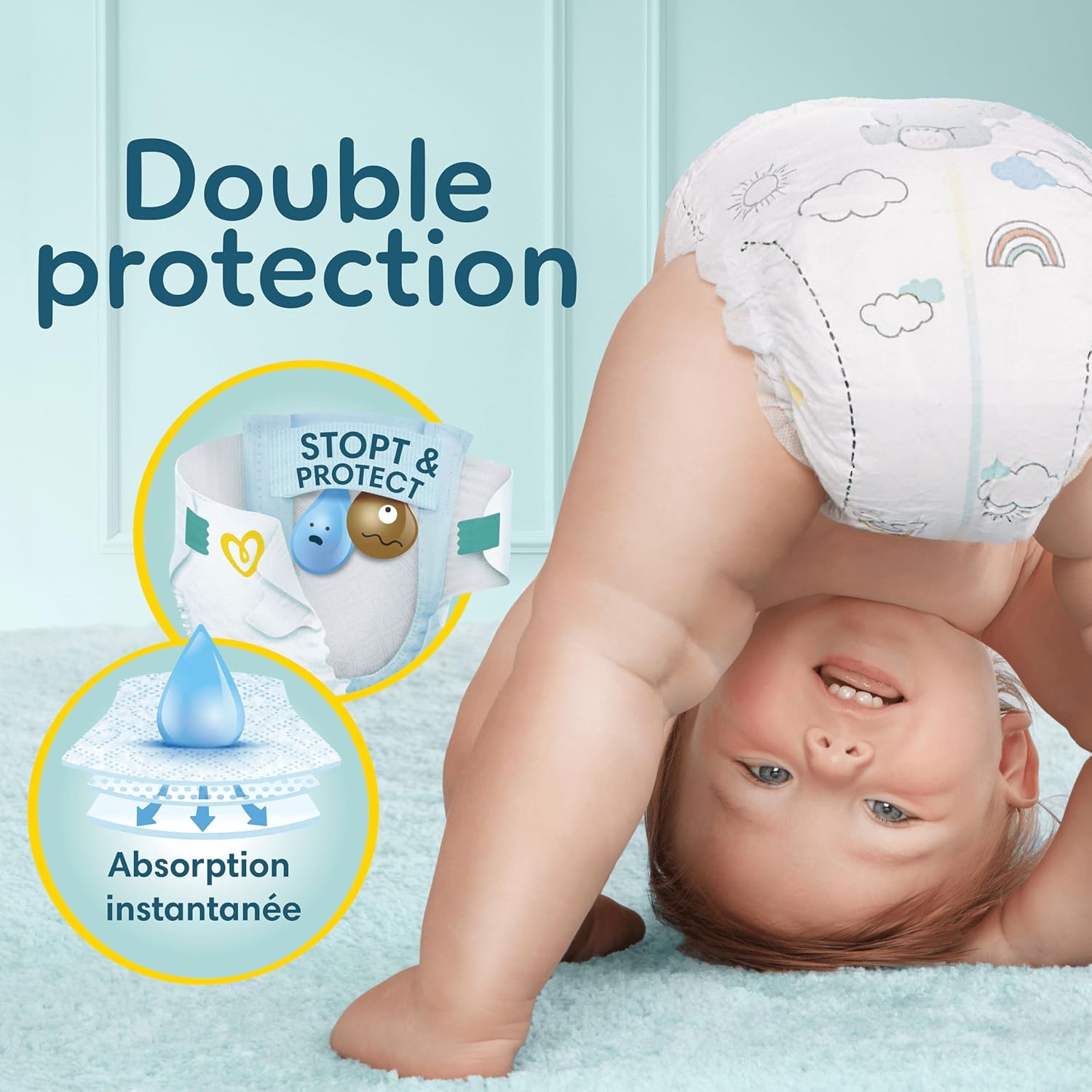 Pampers - Premium Protection - taille 5, 11-16kg - 152 couches, double protection