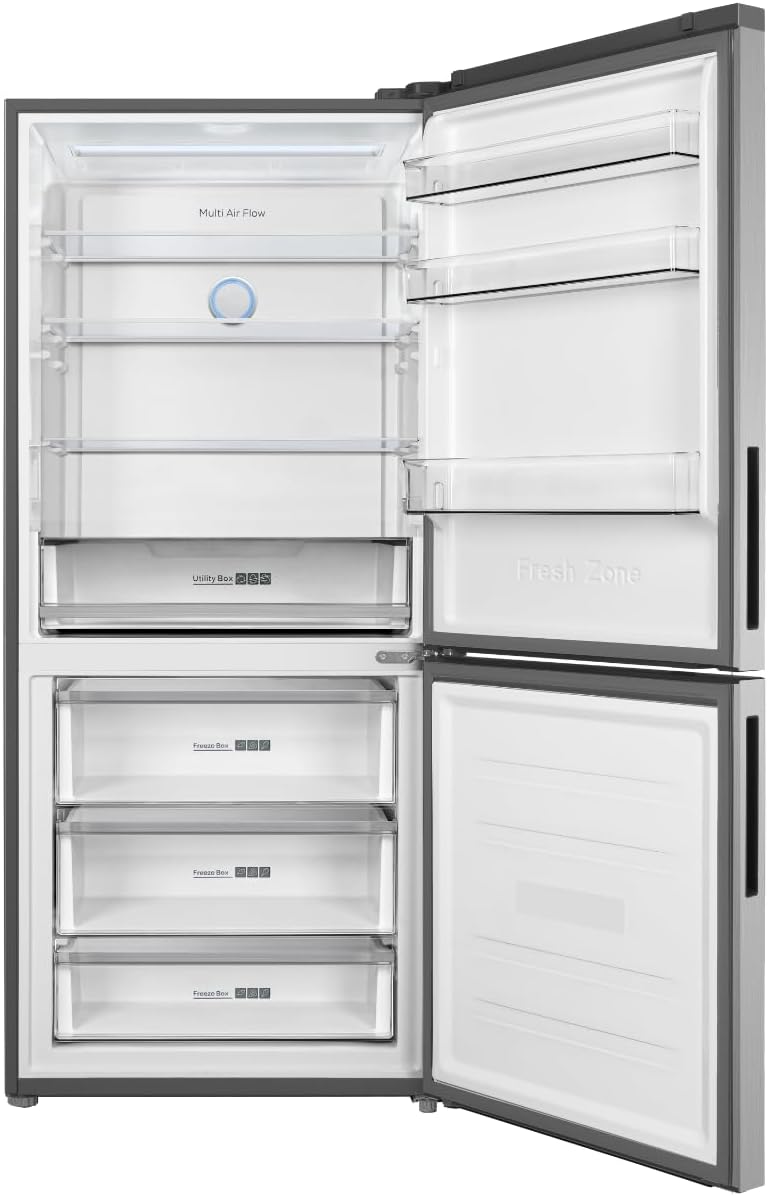 GEDTECH - combiné grande largeur 70cm, 417L, No Frost, inox - GCB417NFIX