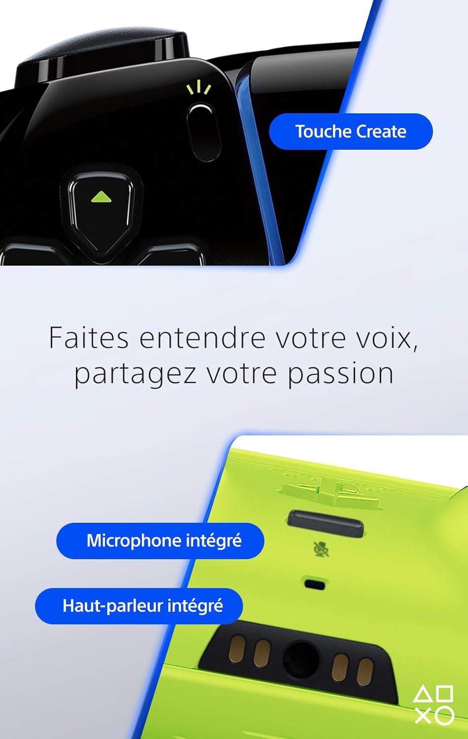 Sony - DualSense Hyperpop - manette sans fil, retour haptique, micro, batterie rechargeable, Remix Green