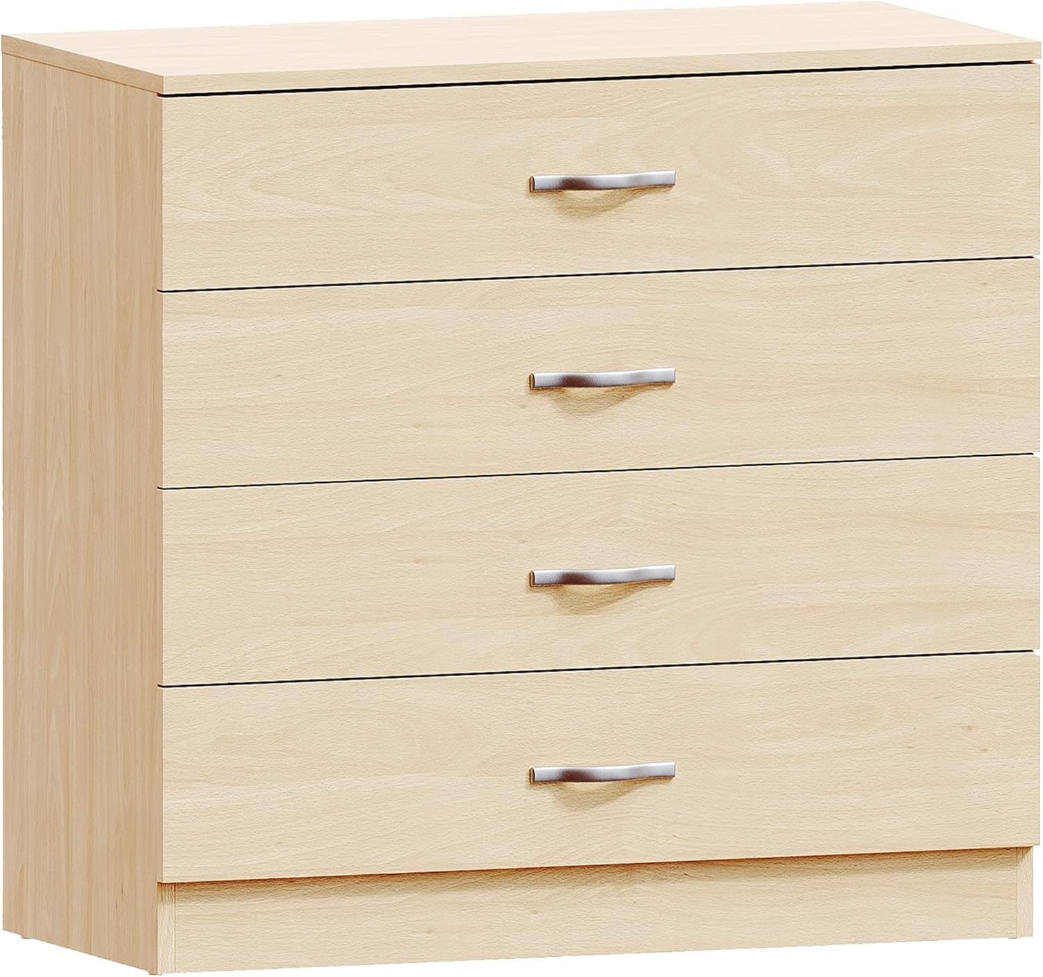 Vida Designs - Riano - Chariot 4 tiroirs, poignées métal, compact