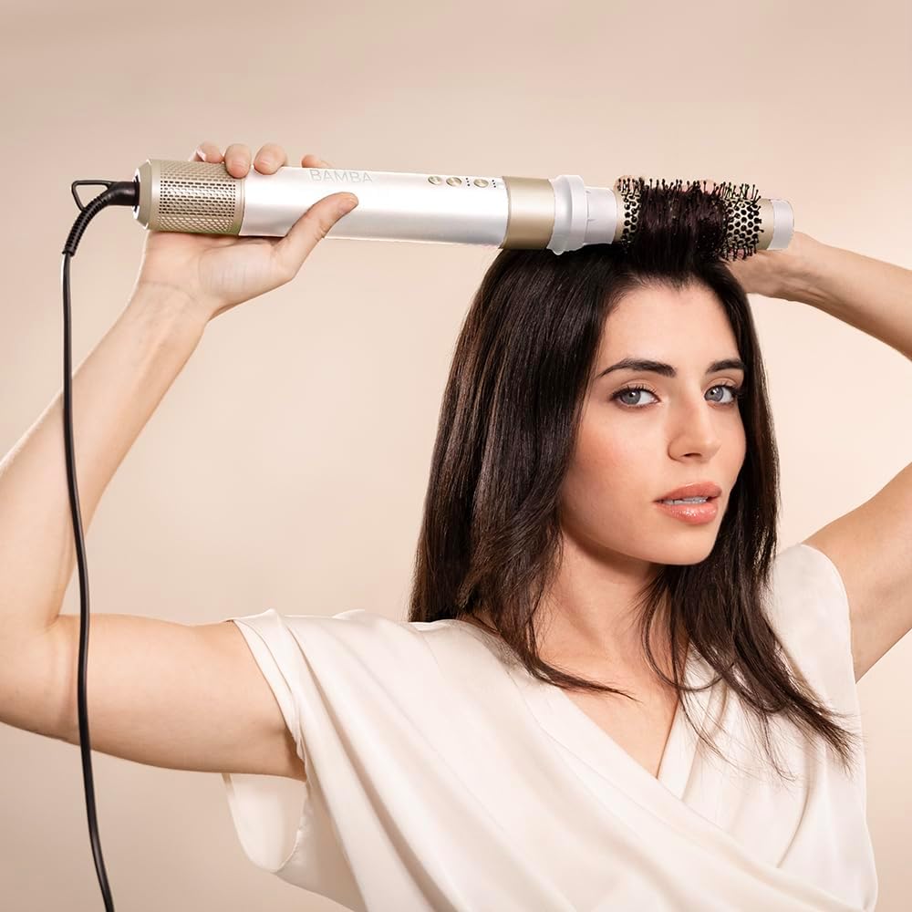 Cecotec - Brosse soufflante série AirGlam - 1400W - Coanda, 3 vitesses, 3 températures, contrôle chaleur, 110000rpm