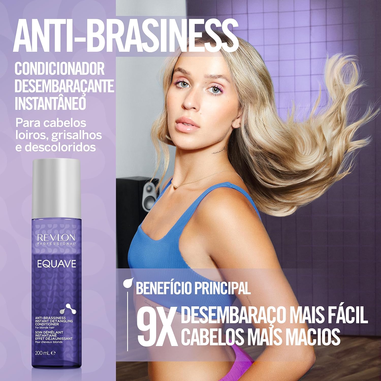 Revlon Professional - Equave Bi-Phase 200ml - Soin anti-reflets jaunes