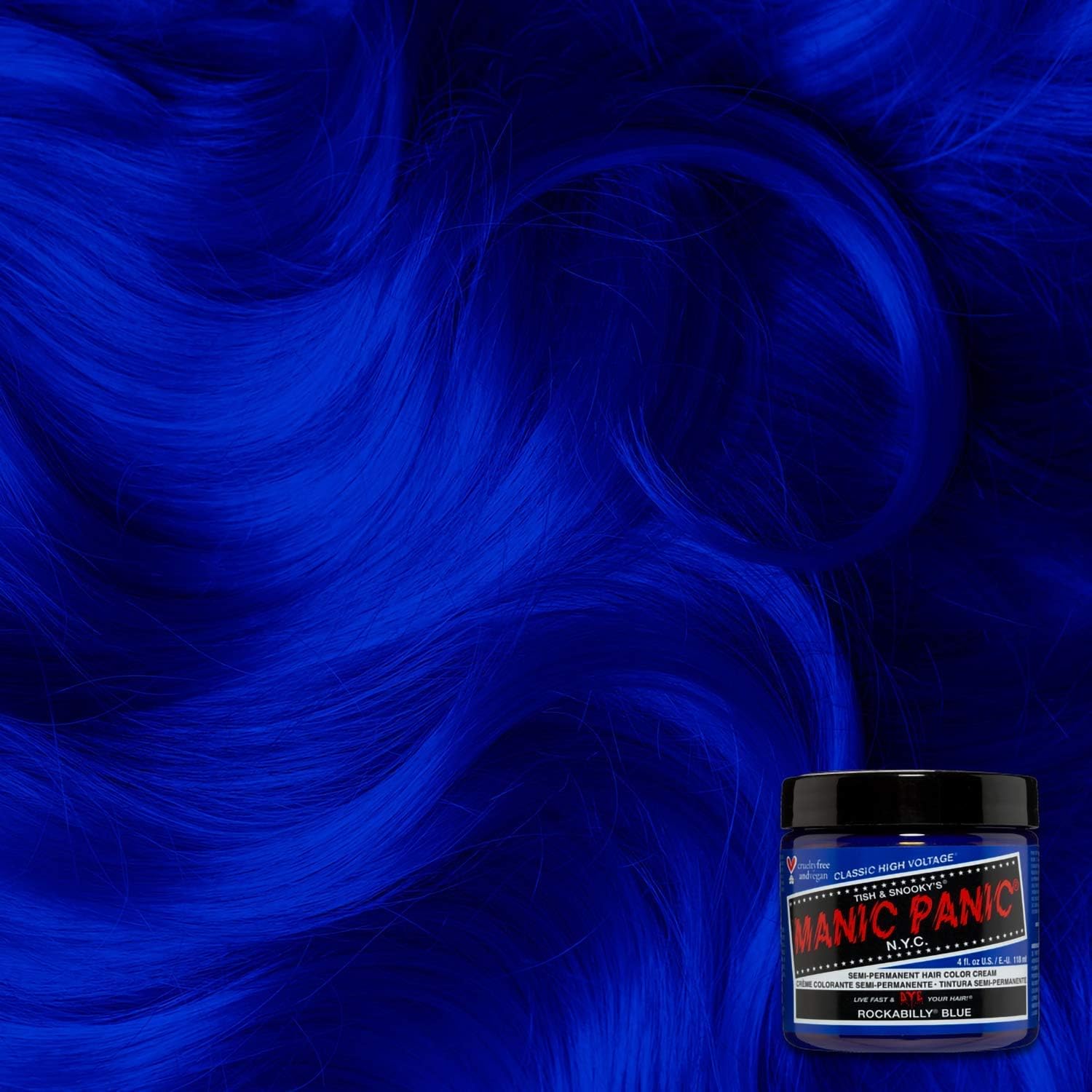 Manic Panic - Voodoo - teinture cheveux bleu, coloration semi-permanente