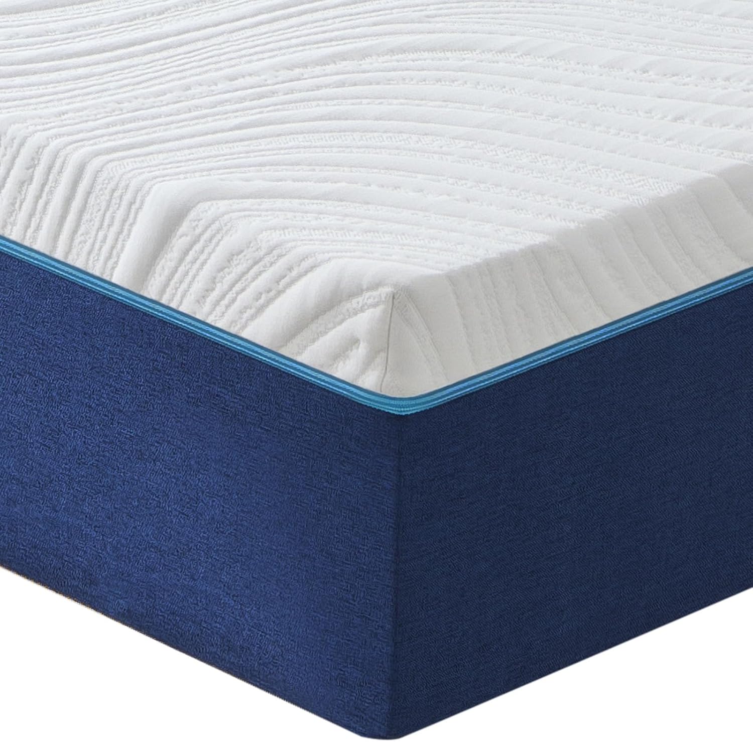 Matelas - mousse à mémoire, 90x190x16 cm, fermeté moyenne, 7 zones, réversible