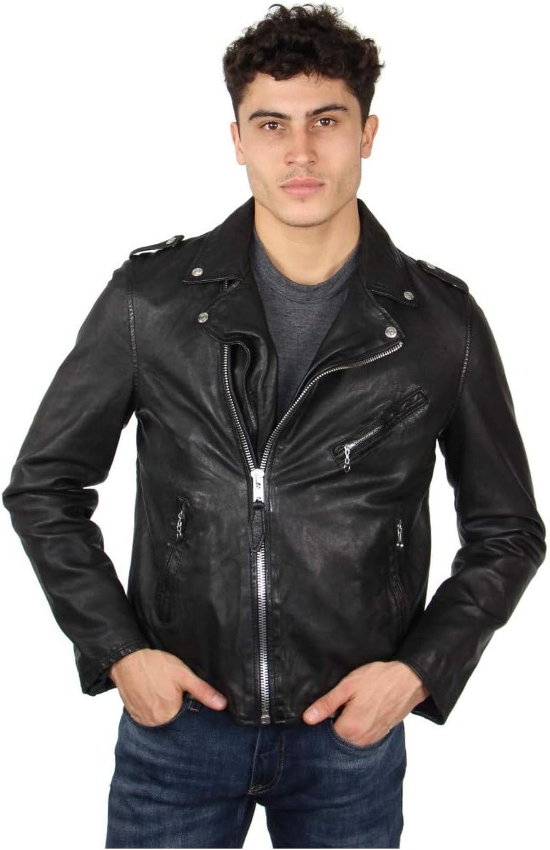 Schott - Perfecto cuir homme - coupe moto - noir - ref_47534