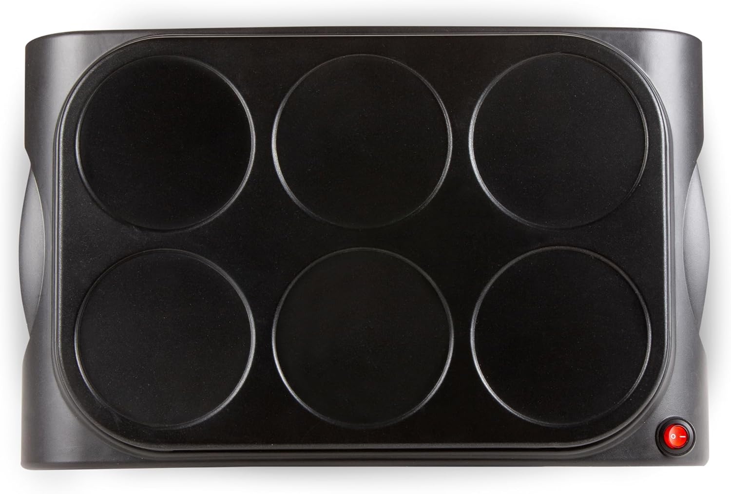 DOMO - Pancake Maker série DO8709P - 6 mini crêpes Ø11,5 cm - louche incluse - DO8709P