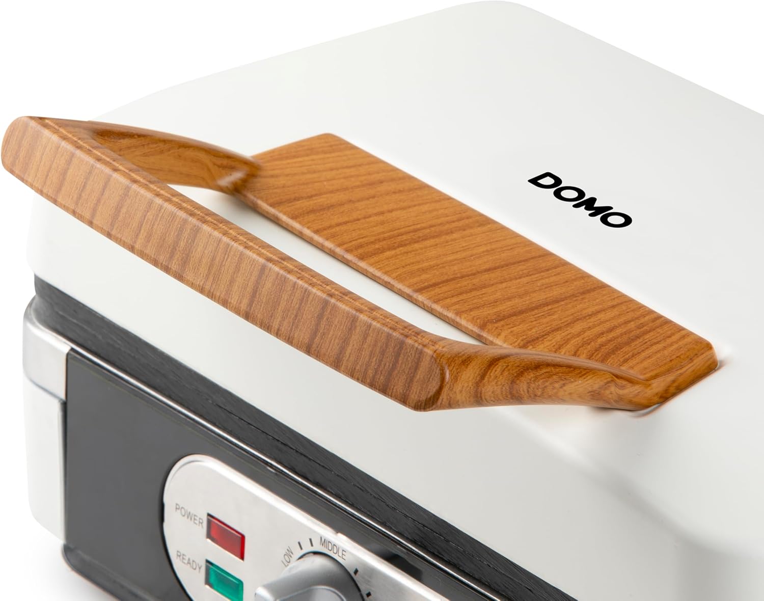 DOMO - Snackmaker 3 en 1, plaques interchangeables, 1100W, blanc, DO9277C