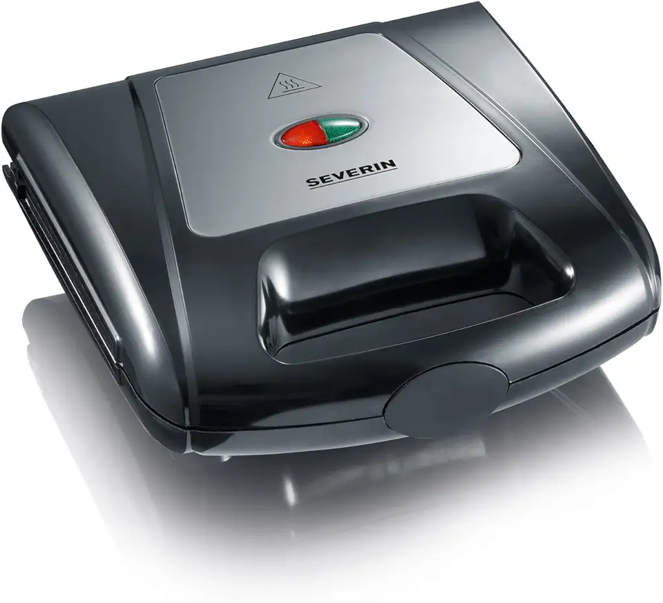 SEVERIN - 3-en-1 SA 2968 - toaster, gaufrier, gril viande, 1 000W, noir, SA2968