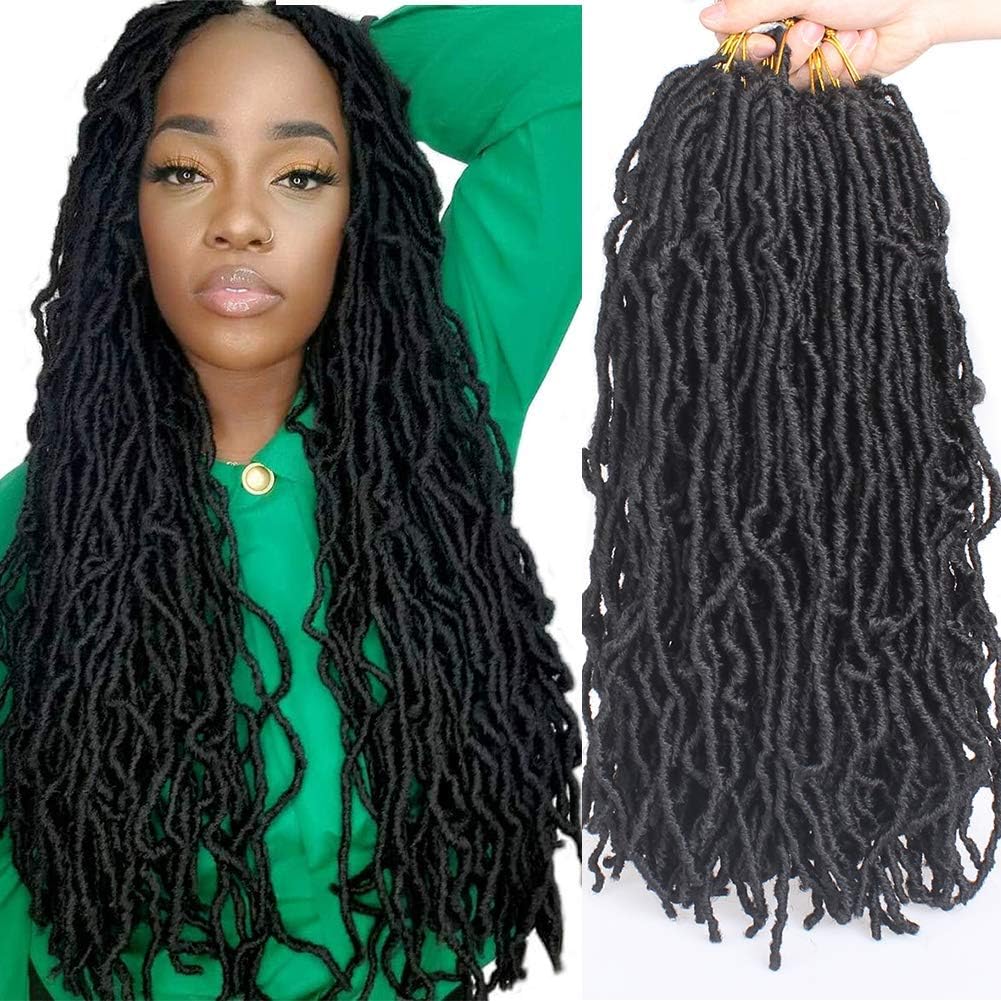 Xtrend - Nu Locs extensions 45,7 cm - 7 paquets synthétiques pré-bouclées