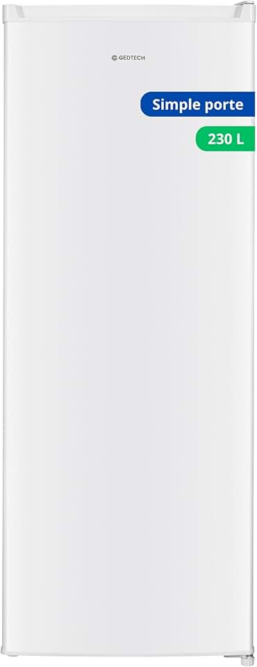 GEDTECH - Réfrigérateur classique 230L, froid statique, tout utile, GSP230WH